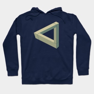 Pixel Art Penrose Triangle Hoodie